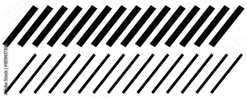 Diagonal Slash Line Border – Abstract Geometric Parallel Stripes Divider Pattern Vector