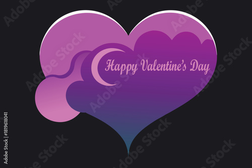 Ethereal Liquid Smoke Valentine Heart Vector