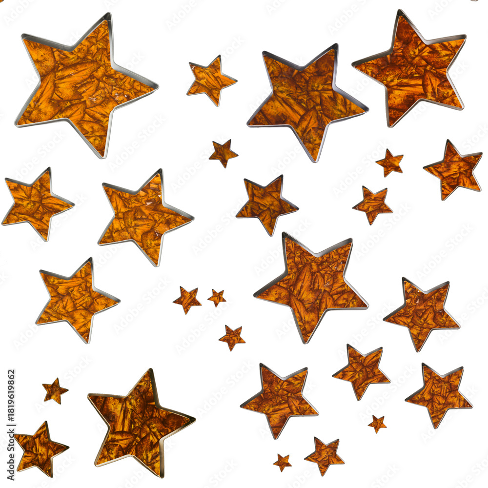 Obraz premium set of camouflage stars transparent background 