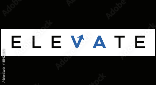 ELEVATE – Modern Minimalist Upward Arrow Logo