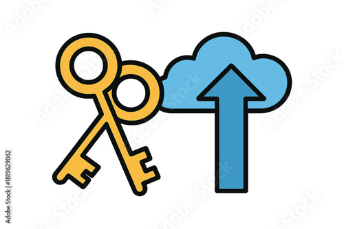 Digital access keys protecting sensitive information during secure transfer to remote storage