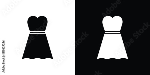 Dress icon design concept. vector flat icons