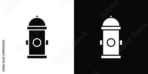 Fire hydrant icon design concept. vector flat icons