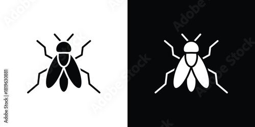 Fly insect icon design concept. vector flat icons