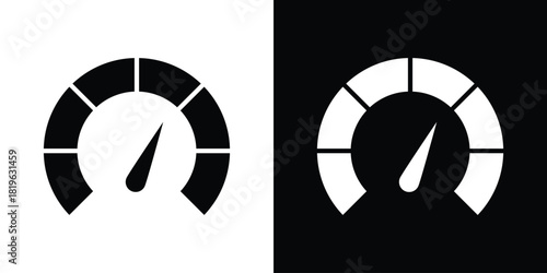 Cuadro en lienzo Gauge icon design concept. vector flat icons