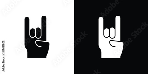 Hand Horns icon design concept. vector flat icons