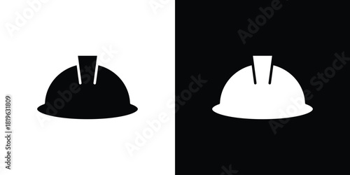 Hard hat icon design concept. vector flat icons