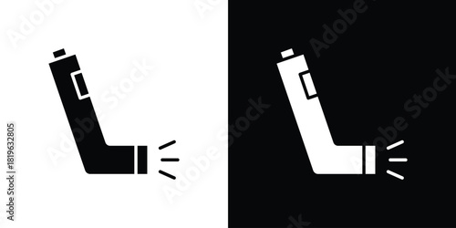 Inhaler icon design concept. vector flat icons