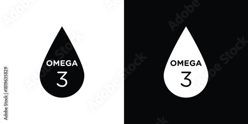 Omega icon design concept. vector flat icons