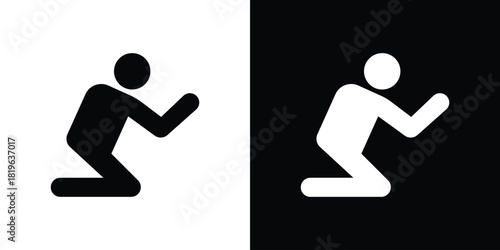 Person Praying icon design concept. vector flat icons