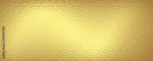 Gold metallic effect foil. Golden texture for design. Beautiful background. Abstract glitter mottled speckled structure. Shine glitterer metal effect. Gold surface. Backdrop golden metal plate. Vector