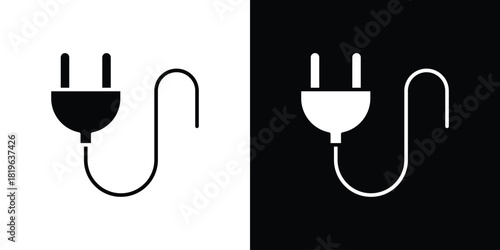 Canvastavla Plug icon design concept. vector flat icons