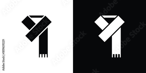 Scarf icon design concept. vector flat icons