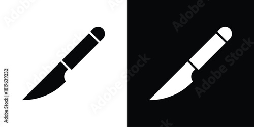 Scalpel path icon design concept. vector flat icons