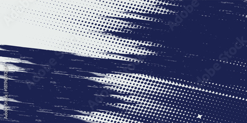 Latar belakang titik gelombang halfton abstrak. Pola grunge memutar futuristik, titik-titik, lingkaran. Vektor modern optical pop art tekstur untuk poster, kartu nama dan sebagainya