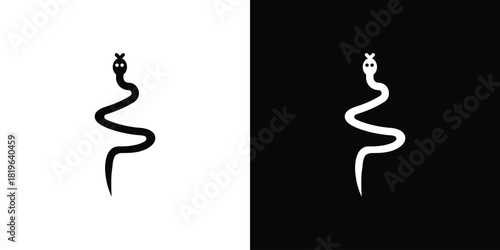 Snake icon design concept. vector flat icons