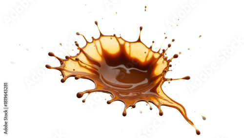 Coffee Splash in Mid-Air