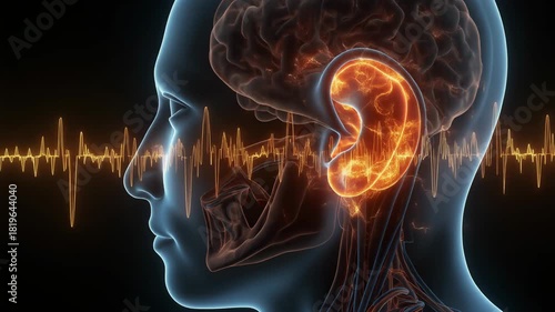 Visualizing Tinnitus: Chaotic Sound Wave Patterns in the Human Ear and Brain