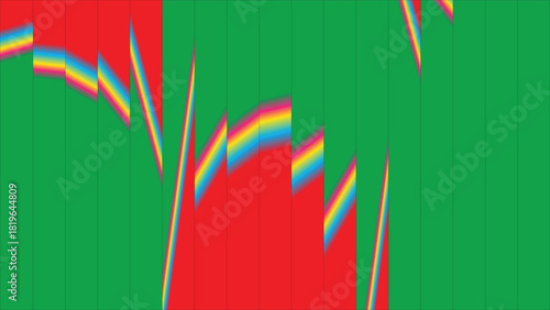 Abstract Rainbow Wave Gradient on Green Background – Vibrant Multicolor Spectrum Art Wallpaper for Modern Creative Design