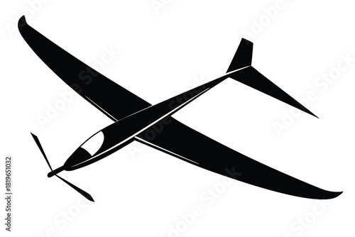 Simple silhouette of a single engine plane is depicted, showing wings and propeller