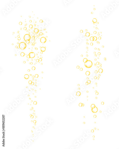 Effervescent drink, realistic soda.