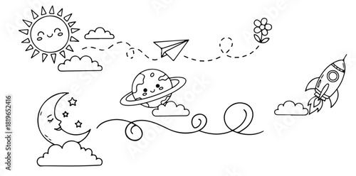 Hand drawn heart frame sketch border illustration black and white love doodle for valentine wedding invitation cute romantic decorative text box isolated design element