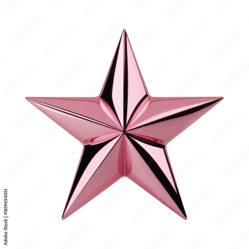 Obraz premium Rose gold star