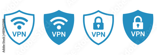 Secure your connection with these VPN shields, protect your data with private network icons, browse safely with these network security symbols