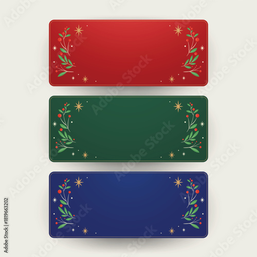 Christmas sale stickers and label. Price tag holiday. Christmas stickers. Free space for text.
