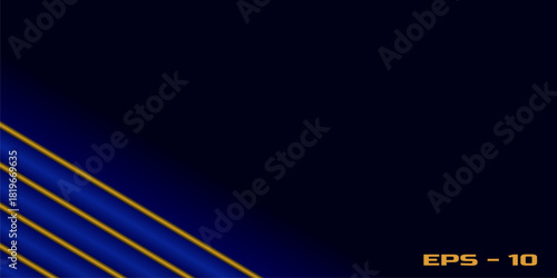 Blue and yellow background for flyers and business cards. Abstract background. Vector illustration