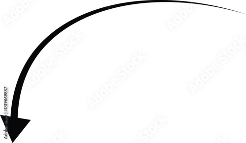 Downward curved arrow vector for direction, navigation and pointer icon














Downward curved arrow direction, navigation and pointer icon
