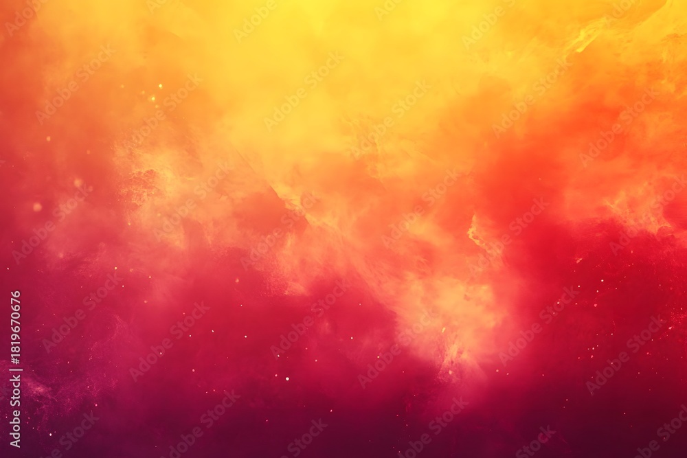 Fototapeta premium Download abstract nebula galaxy background space wallpaper with orange red and yellow cosmic clouds