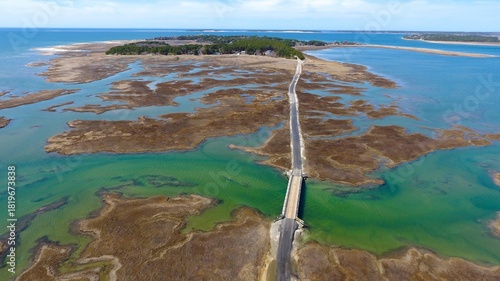 Lieutenant Island Bridge Aerial at Wellfleet, Cape Cod