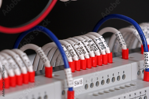 Connecting the electrical module using copper electrical insulated wires. 