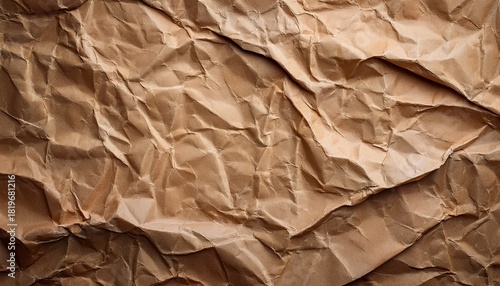 Wallpaper Mural Crumpled Kraft Old Brown Paper Texture Background With Copy Space For Design Crumpled Old Brown Vintage Paper Surface Texture For Background Torontodigital.ca