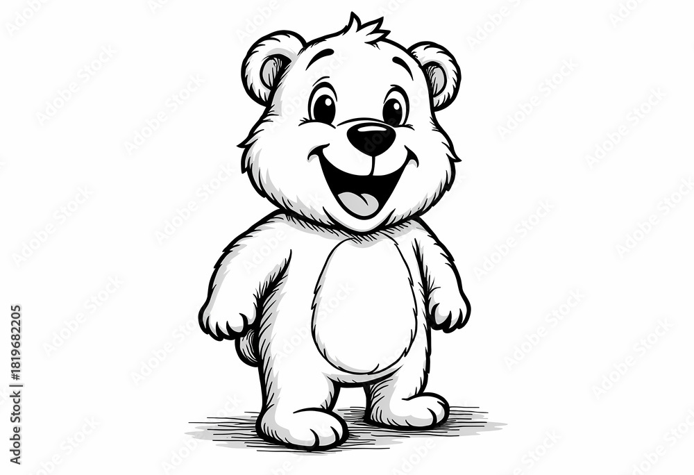 Obraz premium Cute Bear Illustration 4