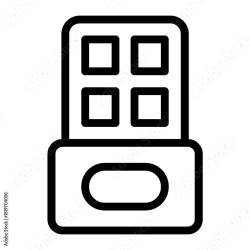 Delicious chocolate bar tempting sweet treat snack