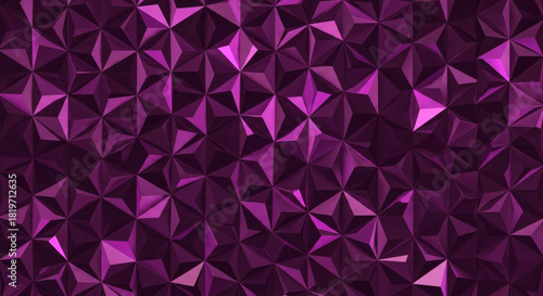 Close-up of seamlessly textured deep purple shiny diamond pattern across the entire frame, luxurious jewel-like facets sparkling intensely on dark velvet background