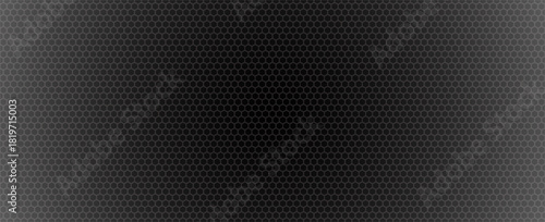 Black metal texture steel background. Perforated sheet metal. vector