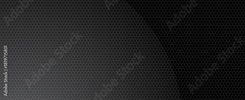 Black perforated metal plate. Metal grill. Black metal texture steel background. Perforated sheet metal.Abstract dark gray circle mesh pattern background texture.