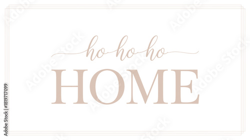 Elegant and minimalist typography featuring the word home in a stylish silhouette with delicate script above