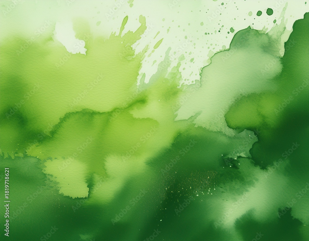 Obraz premium green watercolor texture