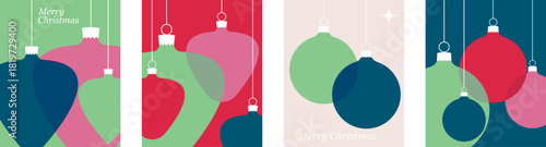 New Year and Christmas background. Background for greeting card. 2026. New year and Christmas greeting card. Blue and green backgrounds. Vector