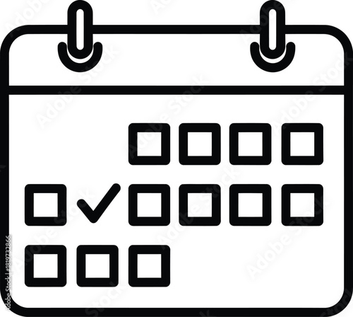 Calendar appointment schedule planning event date reminder organizer icon eps silhouette