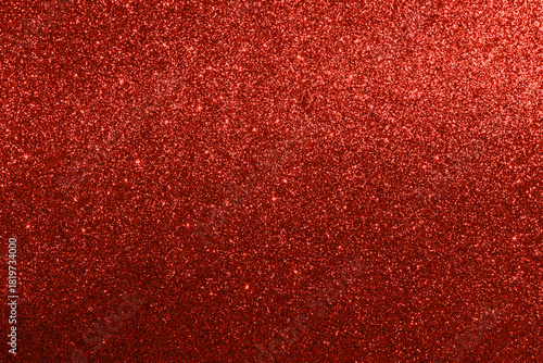 Red glitter background with sparkling shine for festive luxury design and glamorous projects