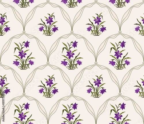 Vector Hand drawn colourful geometric flowers Motifs African boho paisley, seamless patterns with floral for fabric Ethnic Indian Pattern, textiles, clothing, wrapping paper, backdrop, banner.
