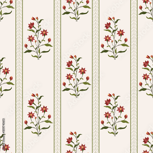 Vector Hand drawn colourful geometric flowers Motifs African boho paisley, seamless patterns with floral for fabric Ethnic Indian Pattern, textiles, clothing, wrapping paper, backdrop, banner.
