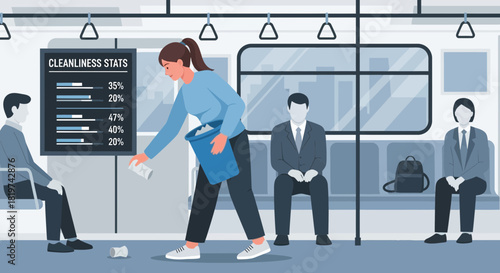 Visual Representation of Cleanliness Efforts on Public Transportation Systems