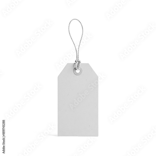 White Clothing Apparel Paper Tag Mockup