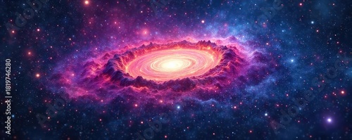 Wallpaper Mural A celestial panorama depicting a vibrant nebula, swirling galaxies, and constellations, representing the vastness and mystery of a religious universe , divine plan, mystery, ethereal Torontodigital.ca